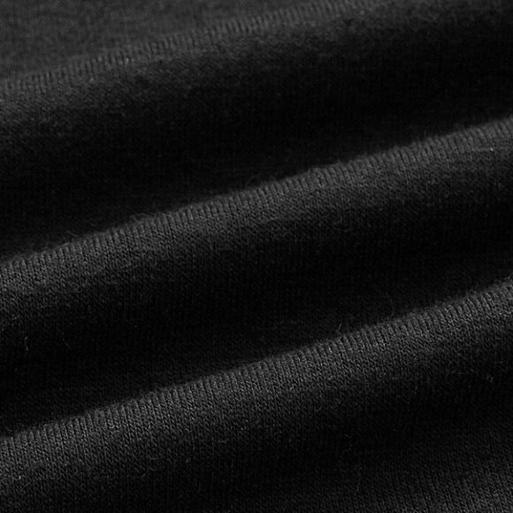 Black Mens High Neck Tee - Picture 4 of 4